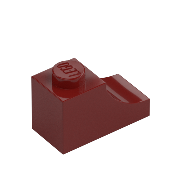 BRICK 1X2, OUTSIDE HALF ARCH, NO. 1
