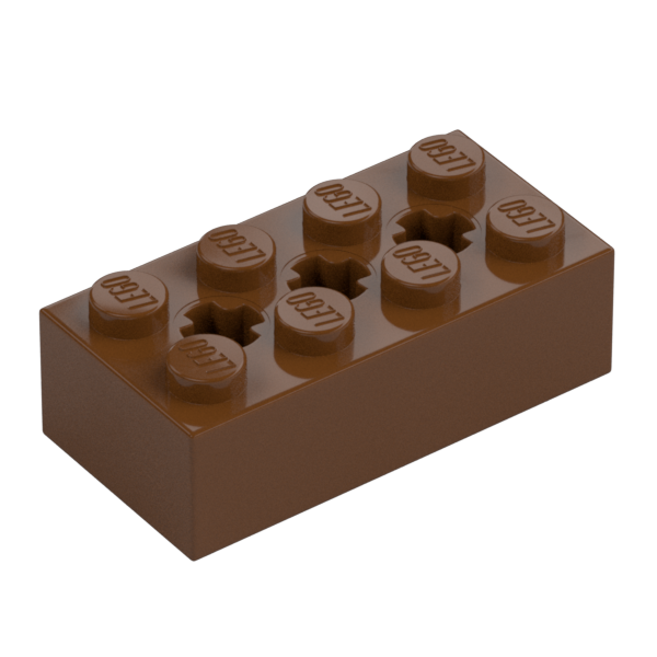 BRICK 2X4 W/ CROSS HOLE