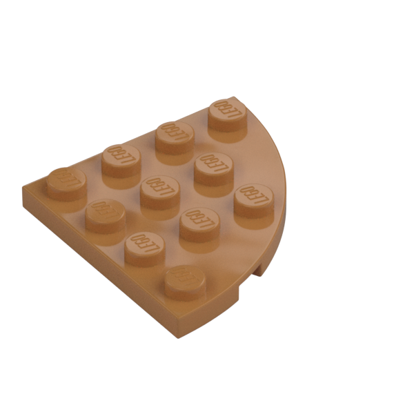 PLATE 4X4, 1/4 CIRCLE