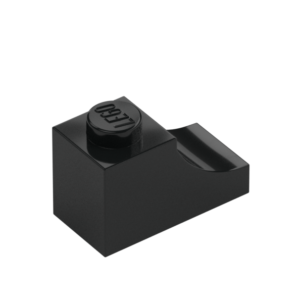 BRICK 1X2, OUTSIDE HALF ARCH, NO. 1