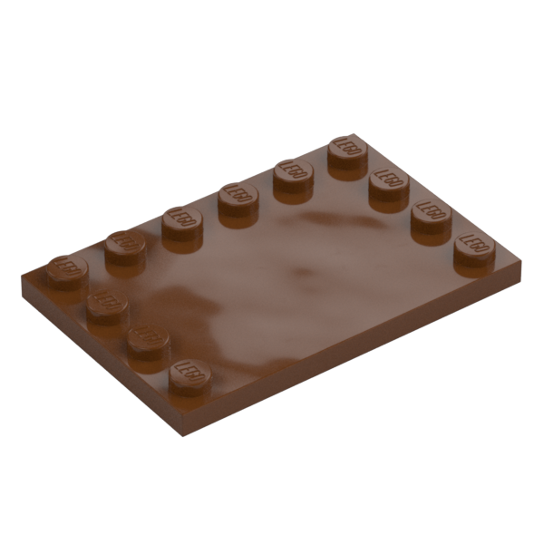 PLATE 4X6 W. 12 KNOBS