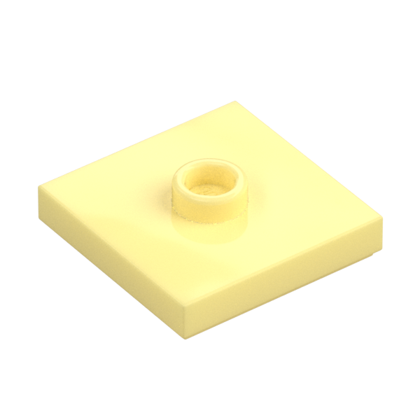 PLATE 2X2 W 1 KNOB