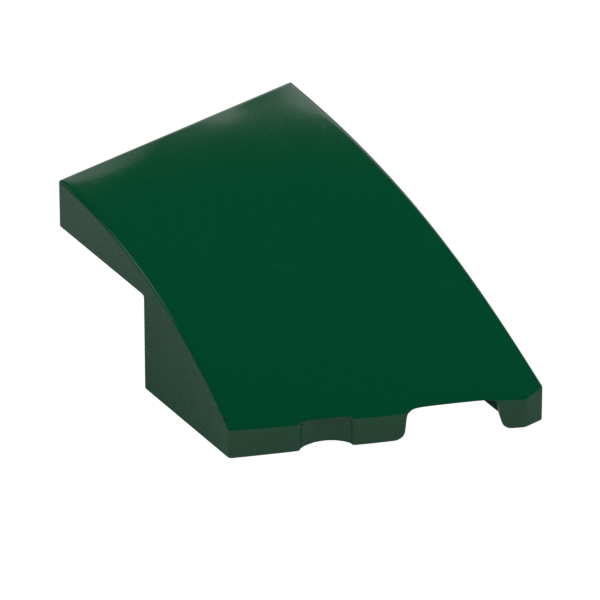 BRICK 2X3, OUTSIDE BOW, RIGHT