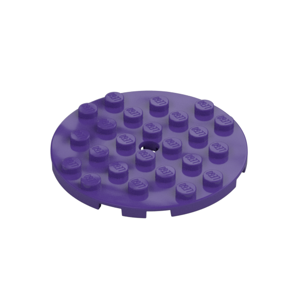 PLATE 6X6 ROUND WITH TUBE SNAP