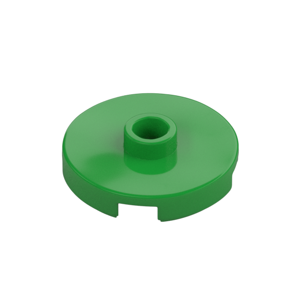 PLATE ROUND W. 1 KNOB