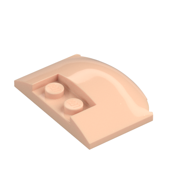 PLATE W. BOW 3X4X2/3 W. KNOBS