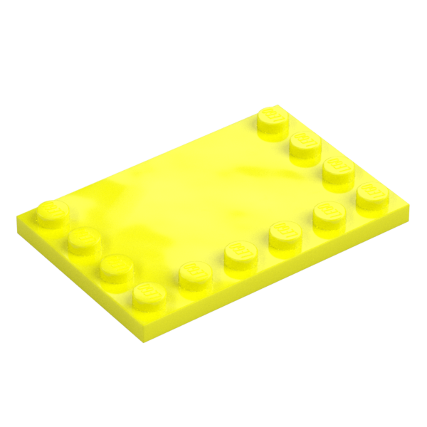 PLATE 4X6 W. 12 KNOBS