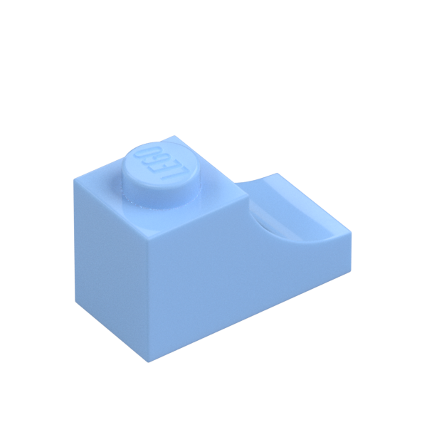BRICK 1X2, OUTSIDE HALF ARCH, NO. 1