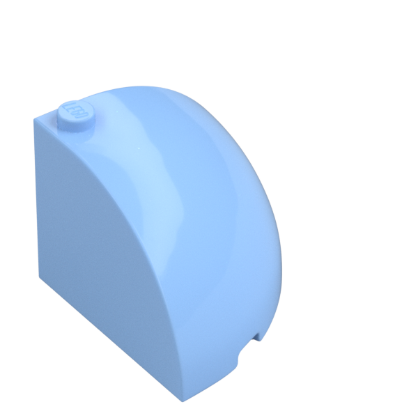 1/4 SPHERE 4X4X2 2/3, W/ KNOB