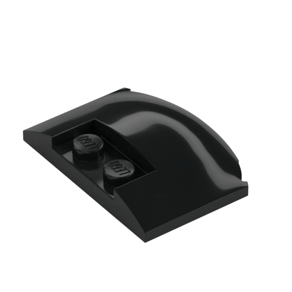 PLATE W. BOW 3X4X2/3 W. KNOBS