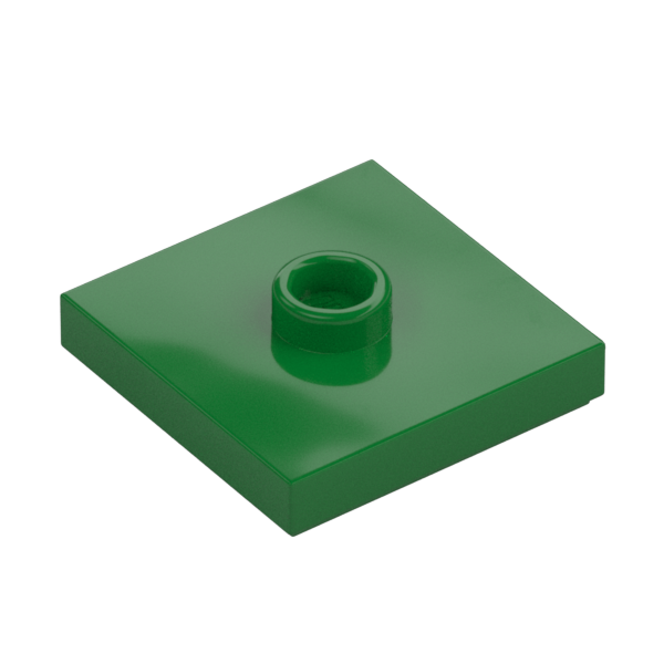 PLATE 2X2 W 1 KNOB