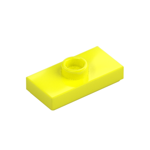 PLATE 1X2, W/ 1 KNOB