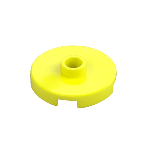 PLATE ROUND W. 1 KNOB