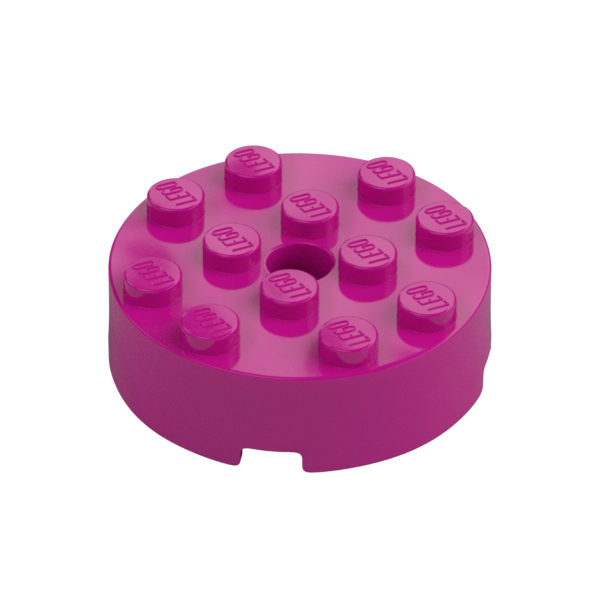 BRICK 4X4 ROUND W. Ø4.9 W. KL.