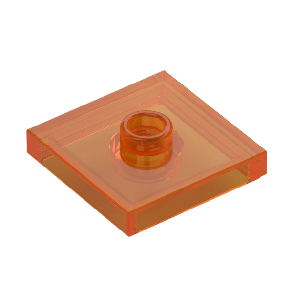 PLATE 2X2 W 1 KNOB