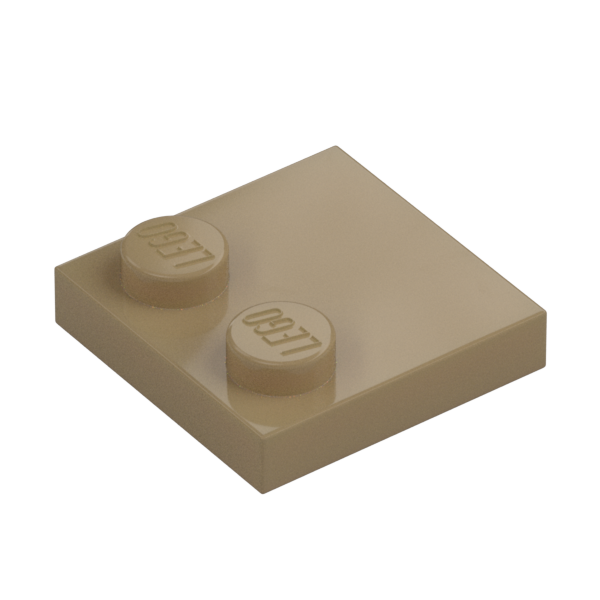 PLATE 2X2, W/ REDUCED KNOBS