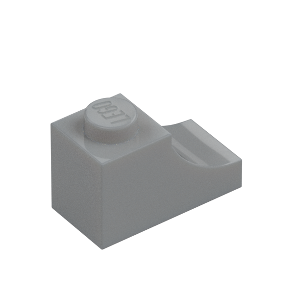BRICK 1X2, OUTSIDE HALF ARCH, NO. 1