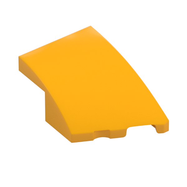 BRICK 2X3, OUTSIDE BOW, RIGHT