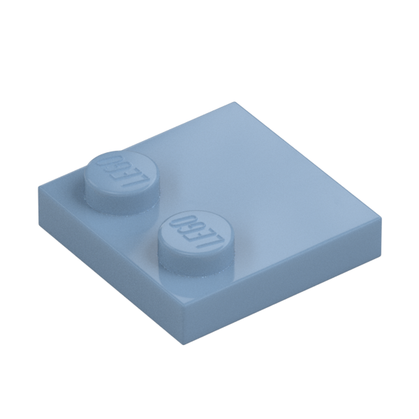 PLATE 2X2, W/ REDUCED KNOBS