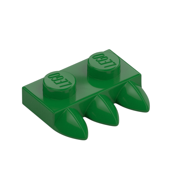 1X2 PLATE WITH 3 TEETH