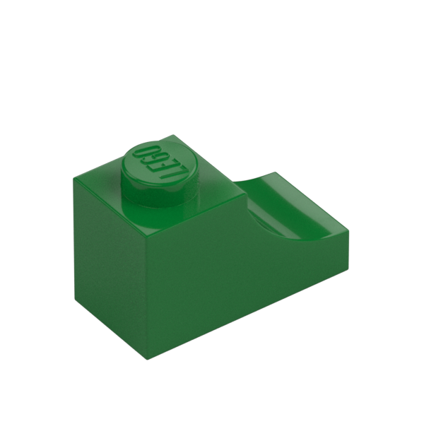 BRICK 1X2, OUTSIDE HALF ARCH, NO. 1