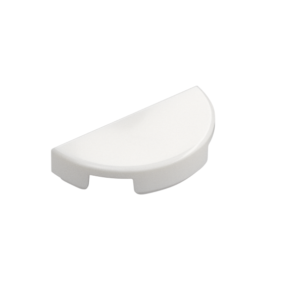 TILE 1X2, W/ 1/2 CIRCLE