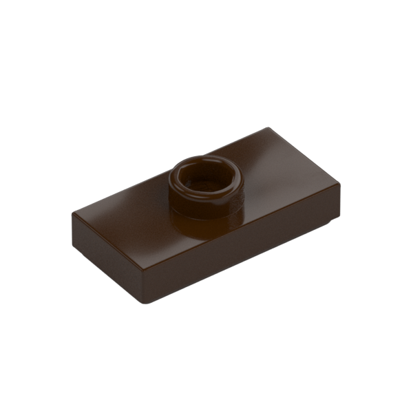 PLATE 1X2, W/ 1 KNOB