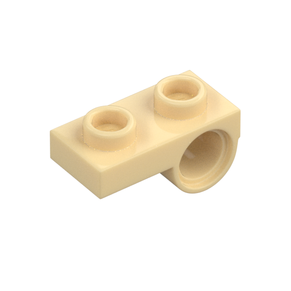 PLATE 1x2 W. HORIZONTAL HOLE Ø4,85 REV.