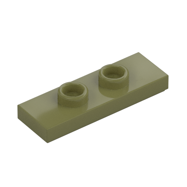 PLATE 1X3 W/ 2 KNOBS