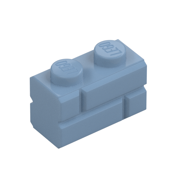 Profile brick 1x2 single gro.