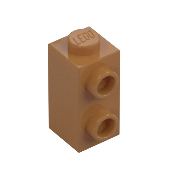 BRICK 1X1X1 2/3, W/ VERT. KNOBS