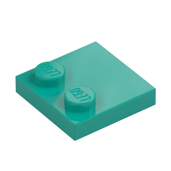 PLATE 2X2, W/ REDUCED KNOBS