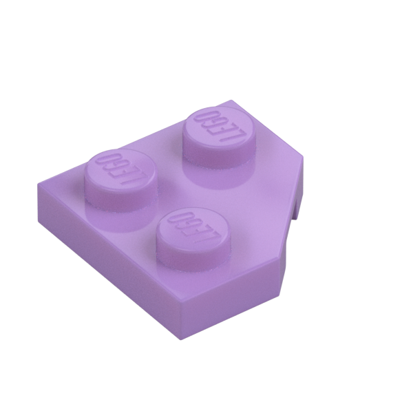 PLATE 2X2, CORNER, 45 DEG.