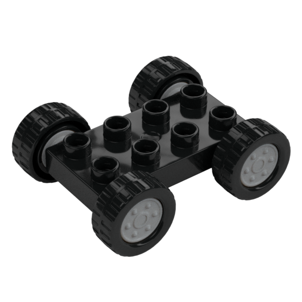 WHEEL BASE 2X4 Ø 26,8, W/ WHEEL