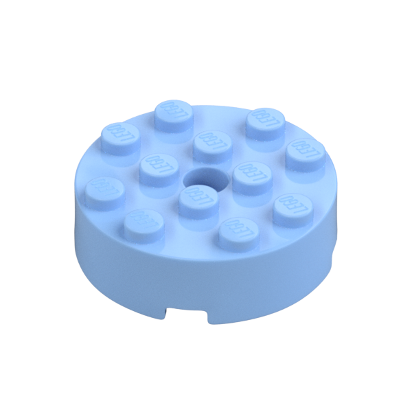 BRICK 4X4 ROUND W. Ø4.9 W. KL.