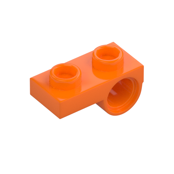PLATE 1x2 W. HORIZONTAL HOLE Ø4,85 REV.