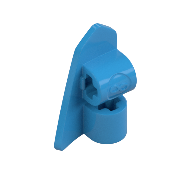 RIGHT BASE PLATE 2X3, W/ CROSS HOLE