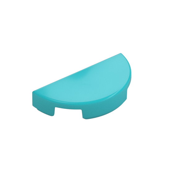 TILE 1X2, W/ 1/2 CIRCLE