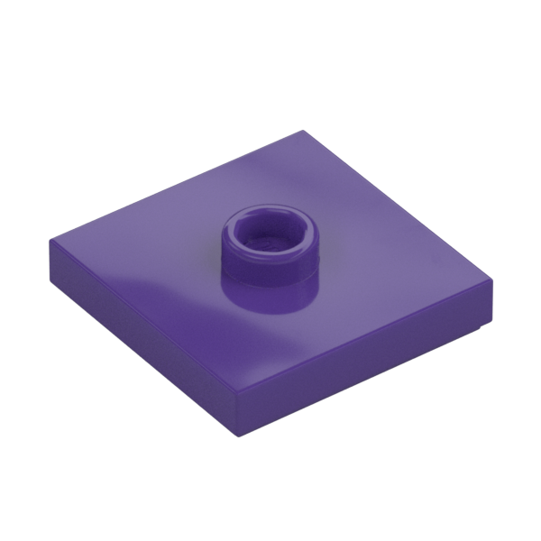 PLATE 2X2 W 1 KNOB