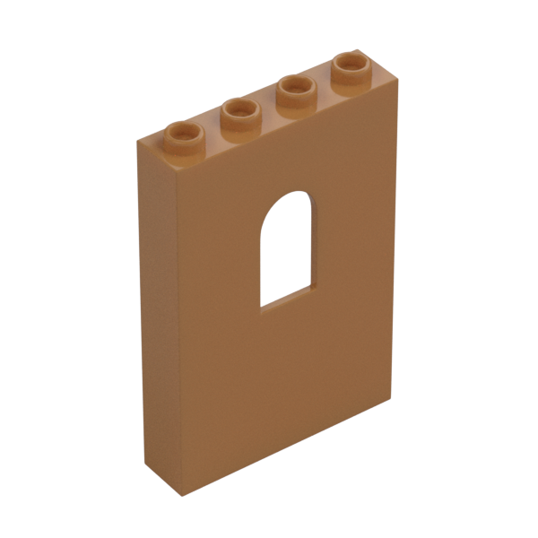 WALL 1X4X5 W/BOWED SLIT