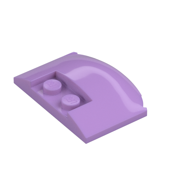 PLATE W. BOW 3X4X2/3 W. KNOBS