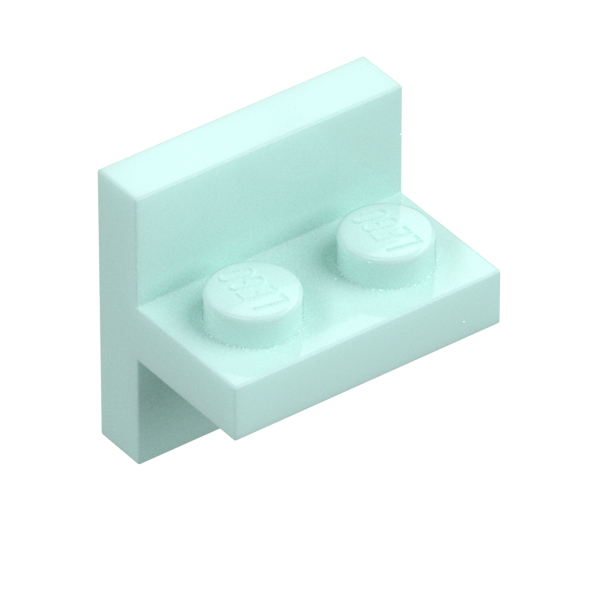 PLATE 1X2 W/ VERT. TUBE