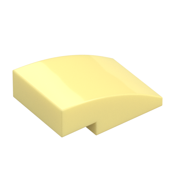 BRICK, W/ HALF BOW 2X3, W/ CUT