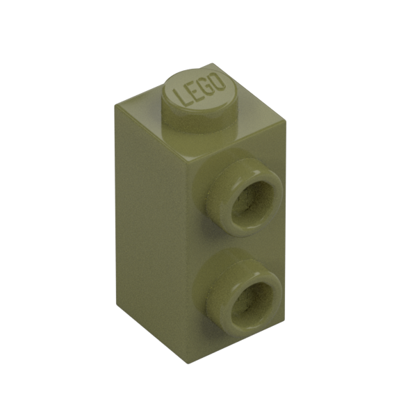 BRICK 1X1X1 2/3, W/ VERT. KNOBS