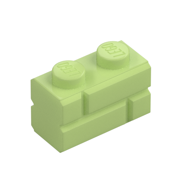 Profile brick 1x2 single gro.