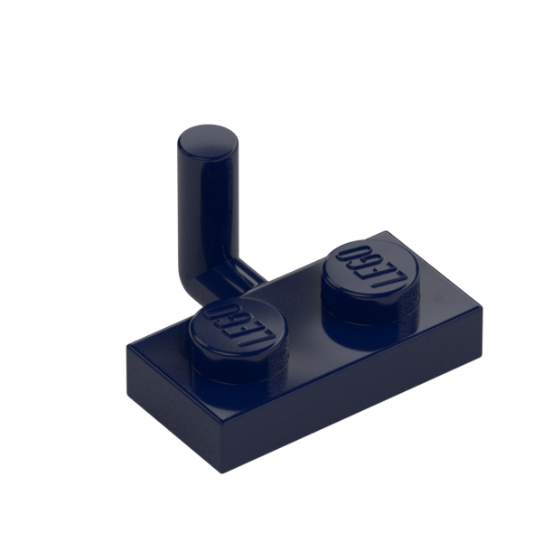 PLATE 1X2 W. VERTICAL SCHAFT