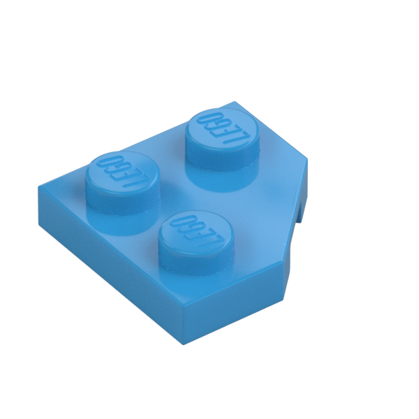 PLATE 2X2, CORNER, 45 DEG.
