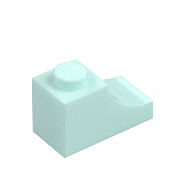 BRICK 1X2, OUTSIDE HALF ARCH, NO. 1