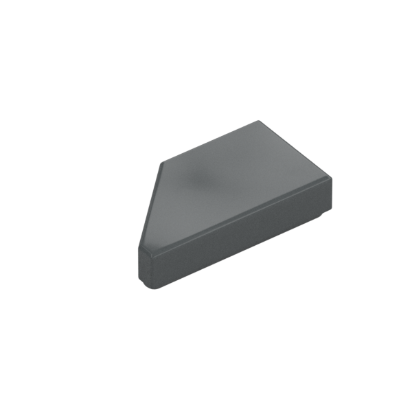 TILE 1X2, DEG. 45, CUT, RIGHT