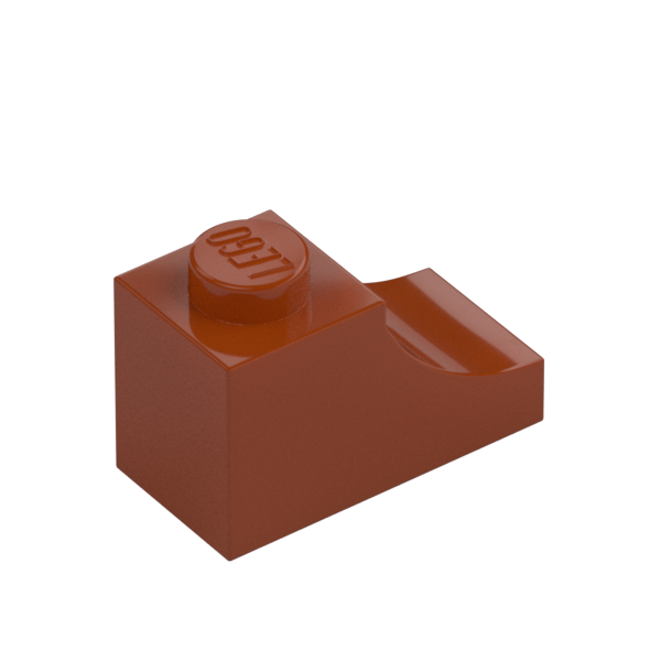 BRICK 1X2, OUTSIDE HALF ARCH, NO. 1